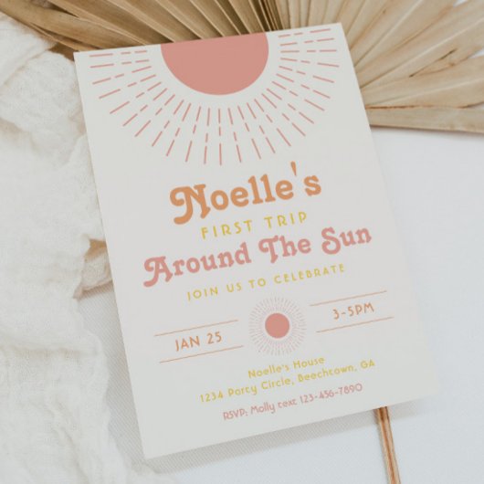 Die erste Reise des Mädchens um die Sonne Einladung