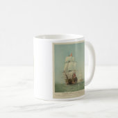 Die erste Reise H.M.S. Victory im Jahre 1778 Kaffeetasse (VorderseiteRechts)