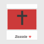 Die erste revolutionäre Flagge Griechenlands (1821 Aufkleber (Blatt)