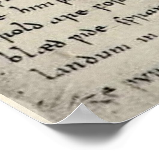 Die erste Seite von Beowulf Print Poster (Ecke)