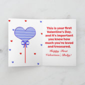 DIE ERSTE VALENTINKARTE EINES BABYS DANKESKARTE (Innenseite)