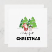 Die erste Weihnacht des Babys Feiertagskarte (Vorne/Hinten)