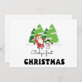 Die erste Weihnacht des Babys Feiertagskarte (Vorne/Hinten)