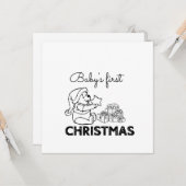 Die erste Weihnacht des Babys Karte (Vorderseite/Rückseite Beispiel)