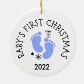 Die erste Weihnacht des Babys Keramik Ornament (Hinten)