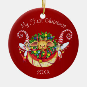 Die erste Weihnacht des Babys Keramik Ornament