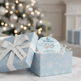 Die erste Weihnacht des Babys Keramik Ornament