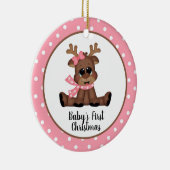 Die erste Weihnacht des Babys Keramik Ornament (Rechts)