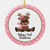 Die erste Weihnacht des Babys Keramik Ornament (Hinten)
