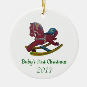 Die erste Weihnacht des Babys Keramik Ornament