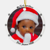 Die erste Weihnacht des Babys Keramik Ornament (Vorne)