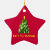 Die erste Weihnacht des Babys Keramik Ornament (Vorne)