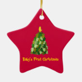 Die erste Weihnacht des Babys Keramik Ornament (Hinten)
