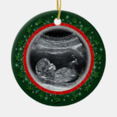 Die erste Weihnacht des Babys Keramik Ornament (Vorne)