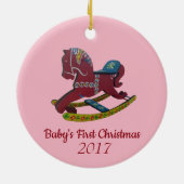 Die erste Weihnacht des Babys Keramikornament (Hinten)