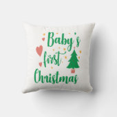 Die erste Weihnacht des Babys Kissen (Rückseite)