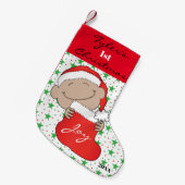 Die erste Weihnacht des Babys Kleiner Weihnachtsstrumpf (Vorderansicht (hängend))