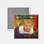 Die erste Weihnacht des Babys Magnet (Vorderseite/Rückseite)