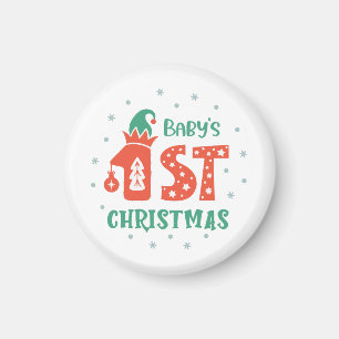 Die erste Weihnacht des Babys Magnet
