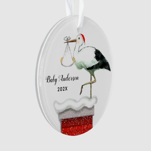 Die erste Weihnacht des Babys Ornament (Vorderseite)