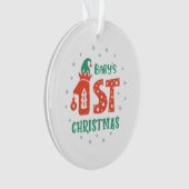 Die erste Weihnacht des Babys Ornament (Vorderseite)