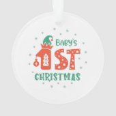 Die erste Weihnacht des Babys Ornament (Rückseite)