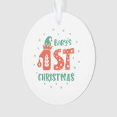 Die erste Weihnacht des Babys Ornament (Vorderseite)