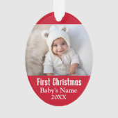 Die erste Weihnacht des Babys Ornament (Rückseite)