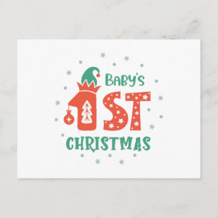 Die erste Weihnacht des Babys Postkarte