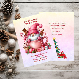 Die erste Weihnacht unserer Tochter Feiertagskarte