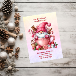 Die erste Weihnacht unserer Tochter Feiertagskarte