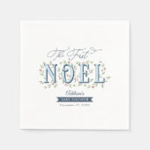 Die erste Weihnachten Baby Boy Weihnachtsdusche Serviette (Vorderseite)