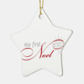 Die erste Weihnachten-Verzierung Keramik Ornament (Links)