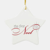 Die erste Weihnachten-Verzierung Keramik Ornament (Hinten)