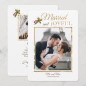 Die erste Weihnachts-Foto-Urlaubskarte Einladung (Vorne/Hinten)