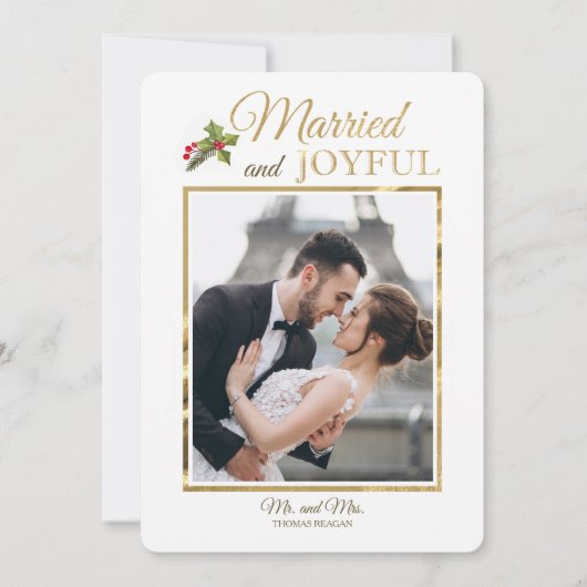 Die erste Weihnachts-Foto-Urlaubskarte Einladung (Vorderseite)