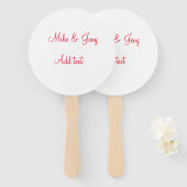 Die erste Weihnachts-Paar-Namen-SMS Fächer (Vorne und Hinten)