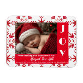 Die erste Weihnachtsankündigung des Babys Magnet (Horizontal)