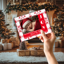 Die erste Weihnachtsankündigung des Babys