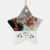 Die erste Weihnachtsdekoration des Babys Keramik Ornament (Rechts)