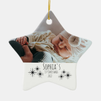Die erste Weihnachtsdekoration des Babys Keramik Ornament