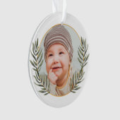 Die erste Weihnachtsdekoration des Kindes Ornament (Vorderseite)