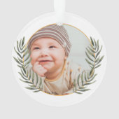 Die erste Weihnachtsdekoration des Kindes Ornament (Rückseite)