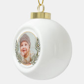 Die erste Weihnachtsfeier für Baby-Keramik Keramik Kugel-Ornament (Rechts)