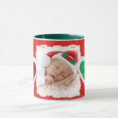 Die erste Weihnachtskaffee-Tasse des Babys Tasse (Zentrum)
