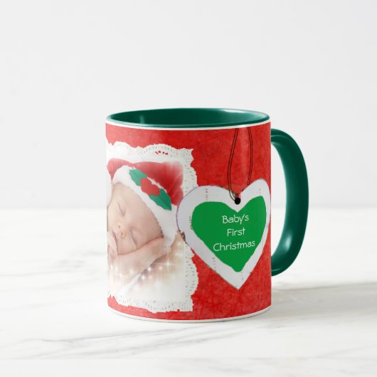 Die erste Weihnachtskaffee-Tasse des Babys Tasse (VorderseiteRechts)