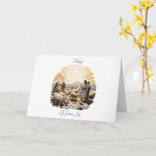 Die erste Weihnachtskarte 3 Karte (Gelbe Blume)