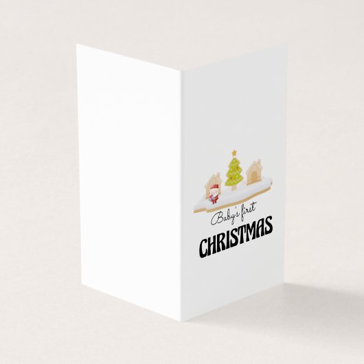 Die erste Weihnachtskarte des Babys (Vorderseite)