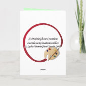 Die erste Weihnachtskarte des Babys Feiertagskarte (Rückseite)