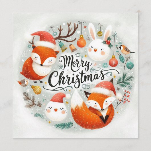 Die erste Weihnachtskarte des Babys Programm (Vorderseite)